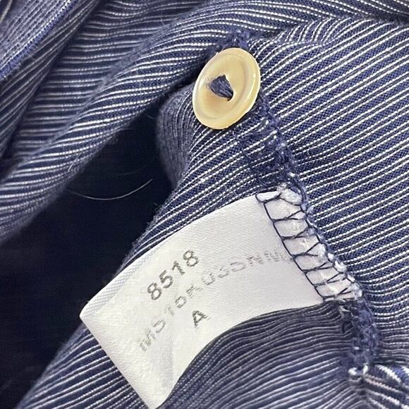 Peter Millar Shirt Mens Extra Large Blue Striped Polo Golf Crown Preppy Casual - Picture 6 of 9